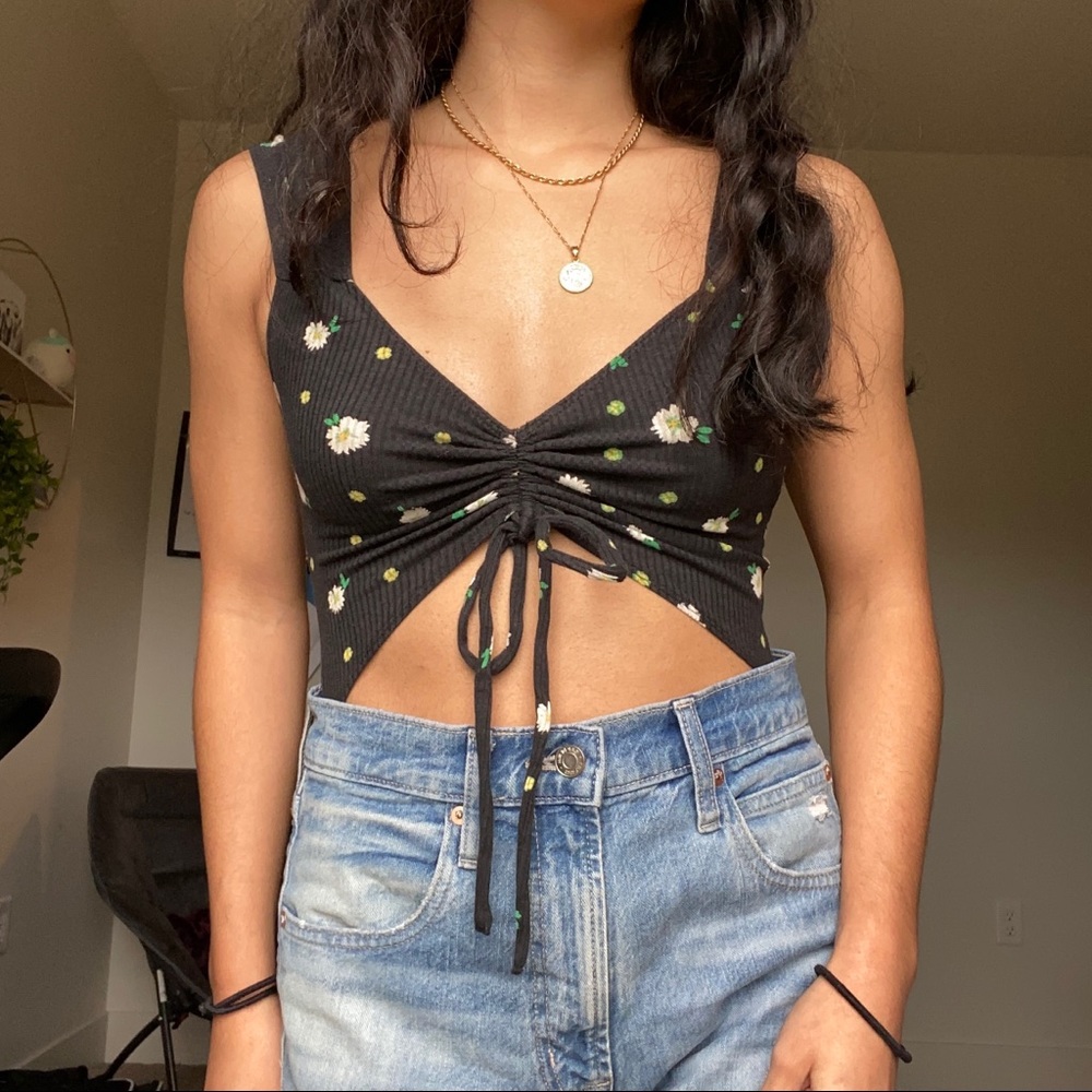 [SOLD❤️] Floral cutout body suit